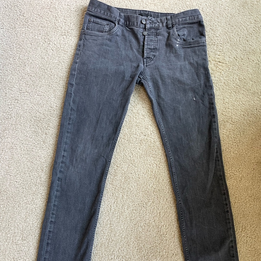 Size 32 PRADA black denim 5 pocket Jean